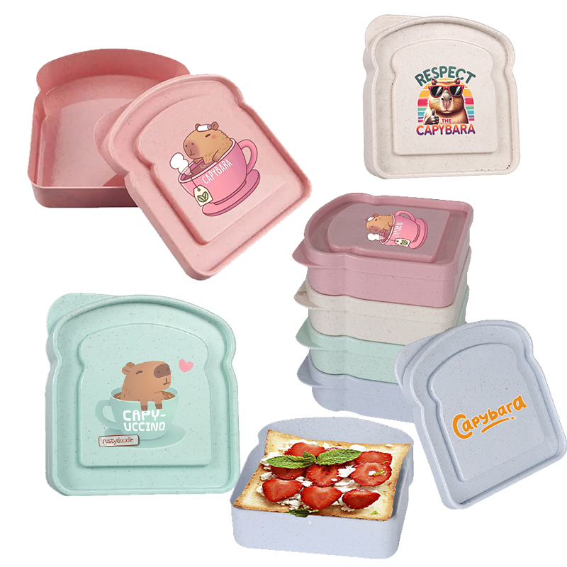 Food Snacks Box - Capybara Sandwich-Aufbewahrungsbox für Lebensmittel, Behälter für