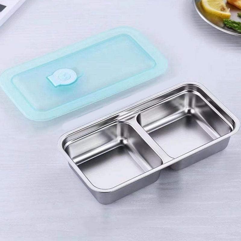 Food Snacks Wholesale - Lunch-Bento-Box aus Edelstahl 304, Einzel-/Doppelfach, wiederverwendbare