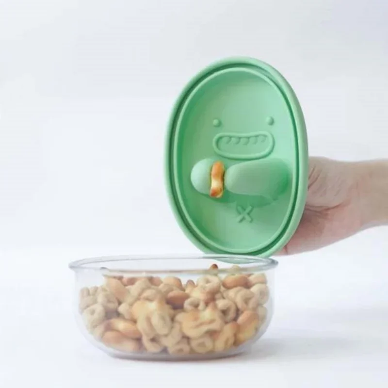 Food Snacks Wholesale - Freihändige Snackbox, kein Krümel, Snack-Aufbewahrungsbox, Cartoon-Keksdose,