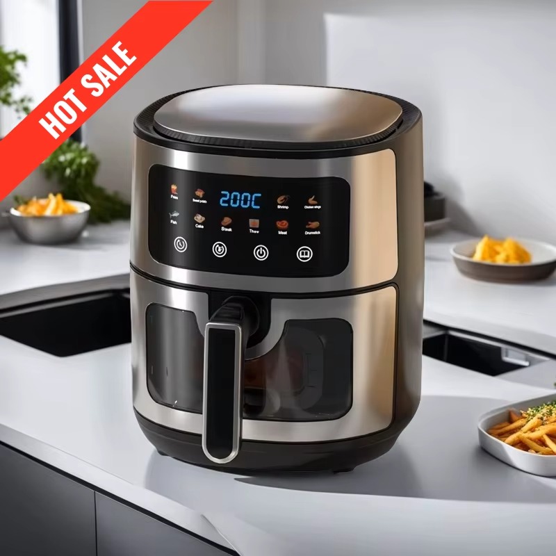 Healthy Snacks Food - Großhandel 10L schwarze Luftfritteuse, schnell, gesund,