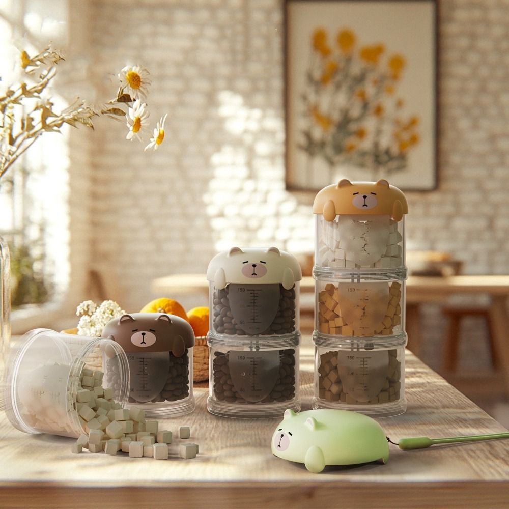 Food Snacks Box - Praktische Mehrstöckige Plastik-Futterbox für Katzen, Feuchtigkeitsbeständige