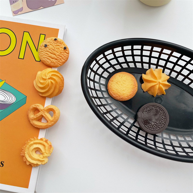 Food Snacks Basket - 1 Stück Ovaler Kunststoff-Servierkorb Multifunktionaler Aufbewahrungskorb