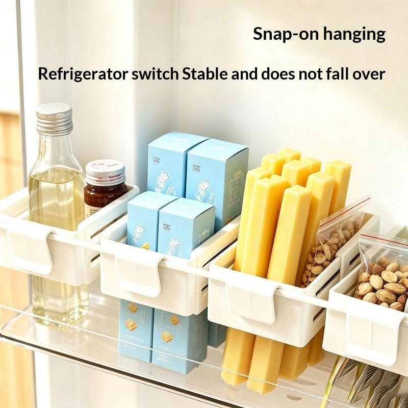 Food Snacks Basket - Einfach zu Installierender Kühlschrank-Seitentür-Aufbewahrungskorb 1/2/4 Stück
