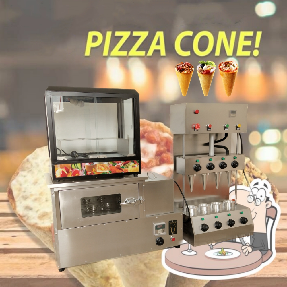 Healthy Snacks Food - 110V 220V Beliebte Pizza-Cone-Maschine, Pizza-Cone-Ofen, kommerzieller