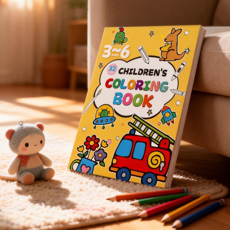 Food Snacks Coloring Book - Kinder-Malbuch mit farbigen Motiven, Graffiti-Cartoon-Tieren, Transportmitteln,