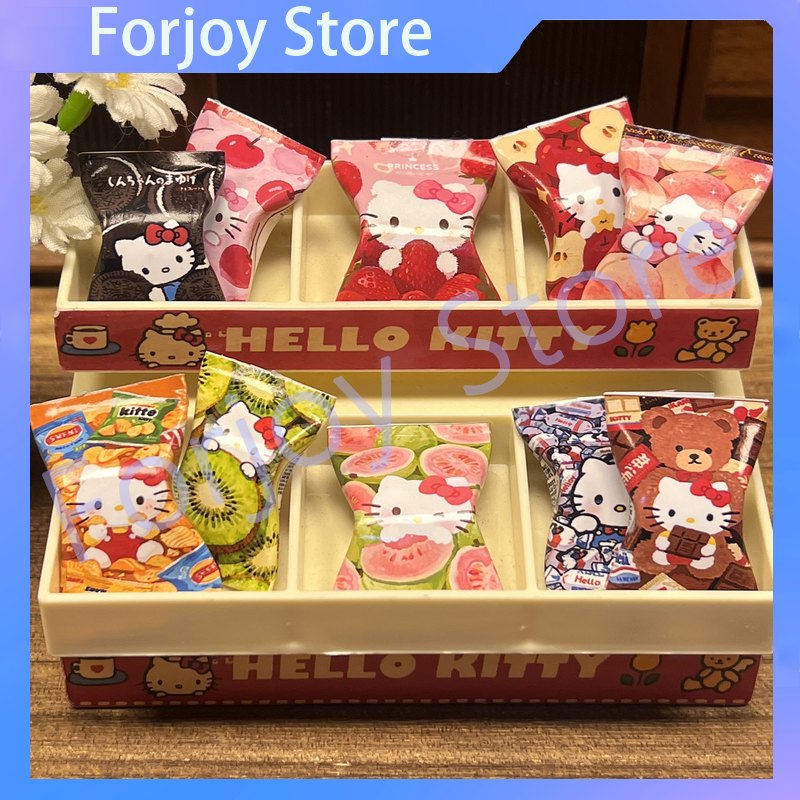 Food Snacks Gifts - Hello Kitty Miniatur-Snacktüten, handgefertigtes Papiermodell, Miniatur-Kunstessen