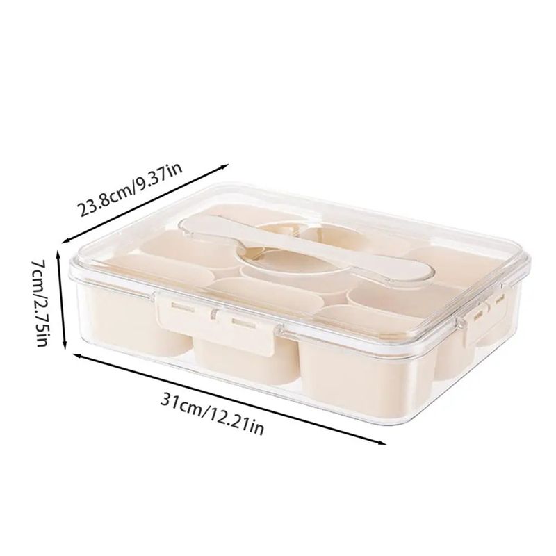 9-Fächer-Serviertablett mit De – Food Snacks Box Bewertung und Preis