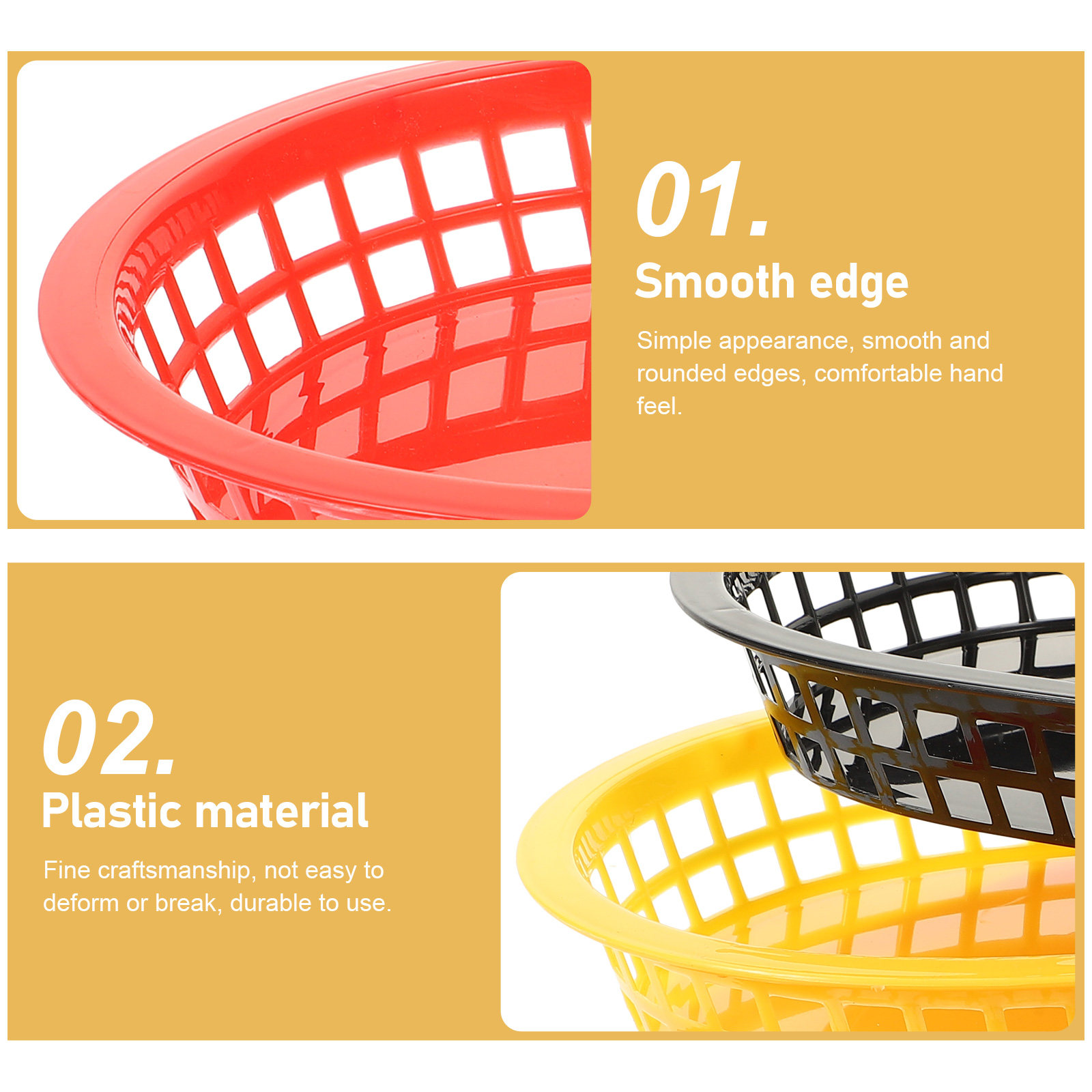 6 Stück Pommes-Frites-Körbe au – Food Snacks Basket Bewertung und Preis