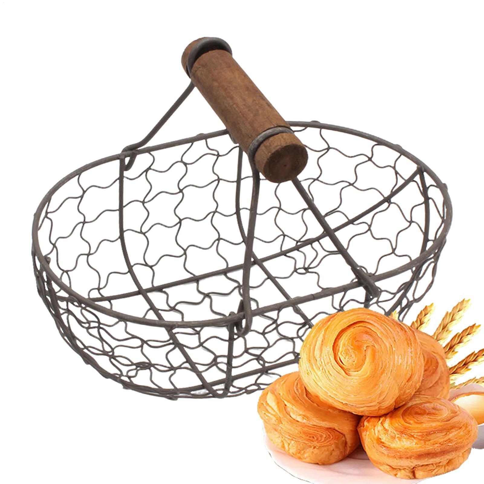Eiserner Aufbewahrungskorb mit – Food Snacks Basket Bewertung und Preis
