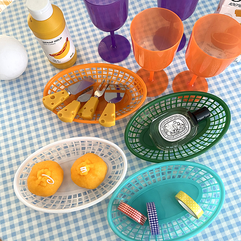 1 Stück Ovaler Kunststoff-Serv – Food Snacks Basket Bewertung und Preis