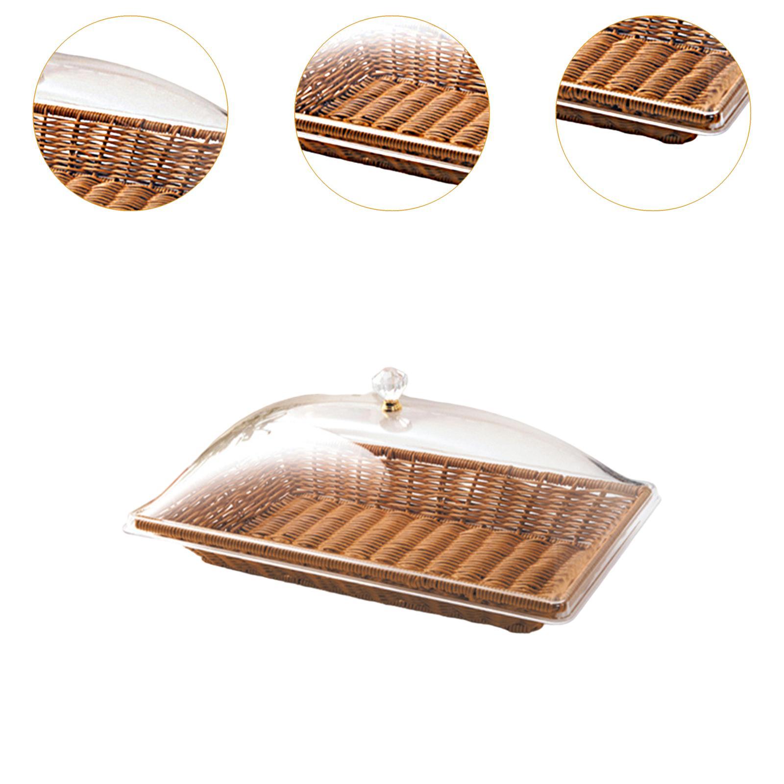 Imitierter Rattan-Geflochtener – Food Snacks Basket Bewertung und Preis
