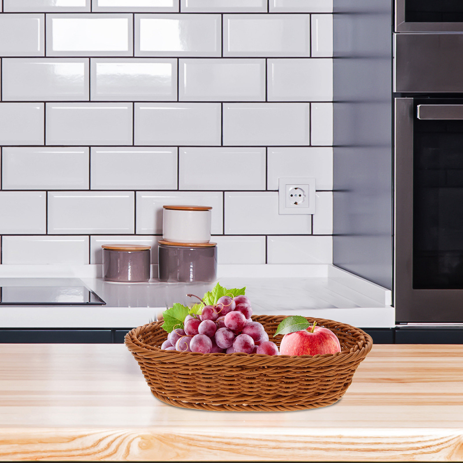 PP-Gewebter Obstkorb, Ovaler R – Food Snacks Basket Bewertung und Preis