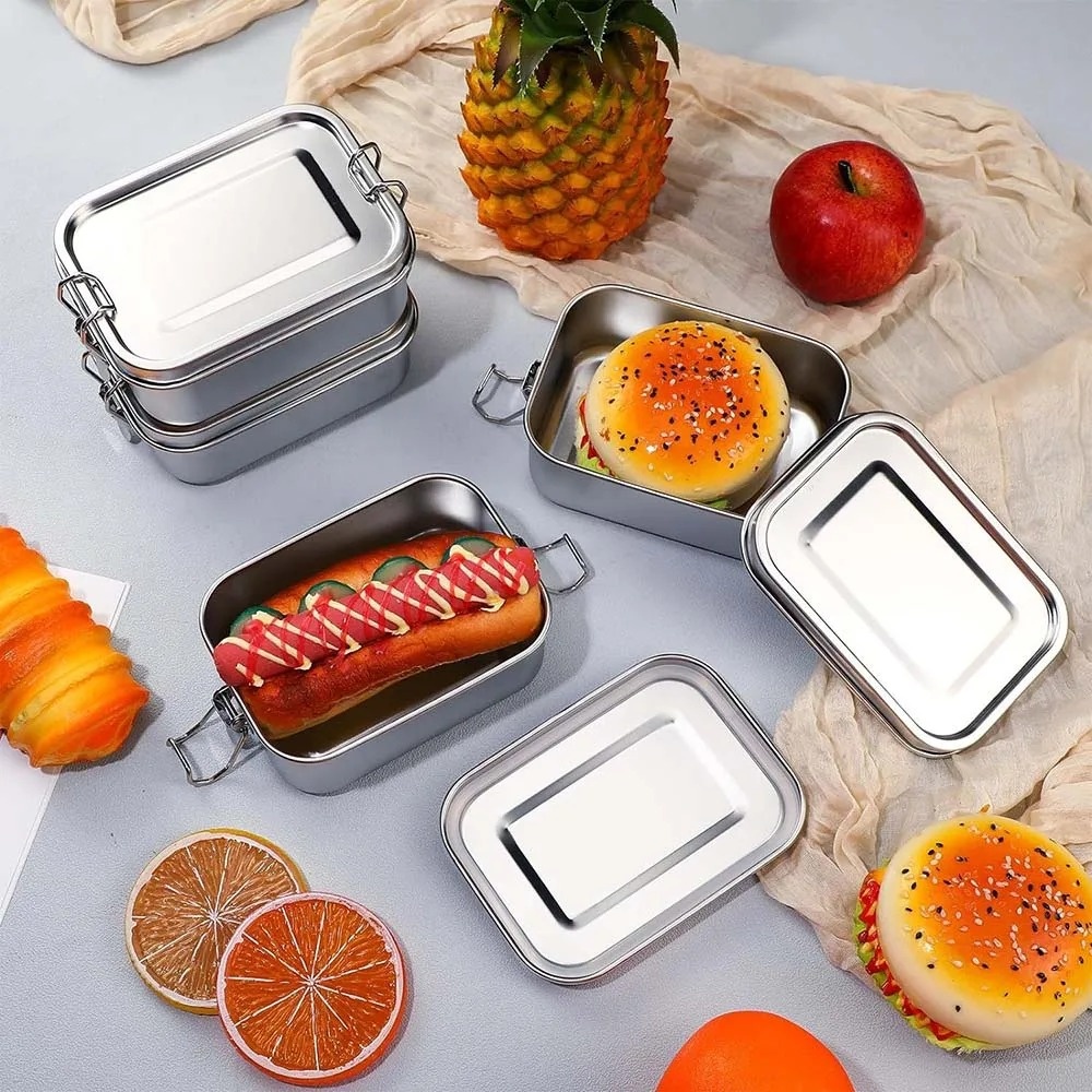 Edelstahl-Bento-Box, Metall-Lu – Food Snacks Wholesale Bewertung und Preis